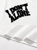 DON ALONE - Oversized Embroidered T-Shirt