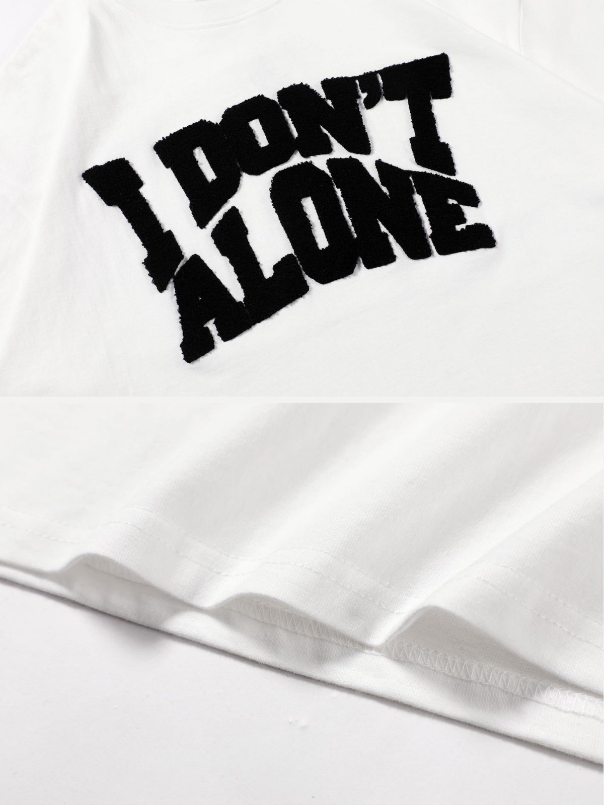 DON ALONE - Oversized Embroidered T-Shirt