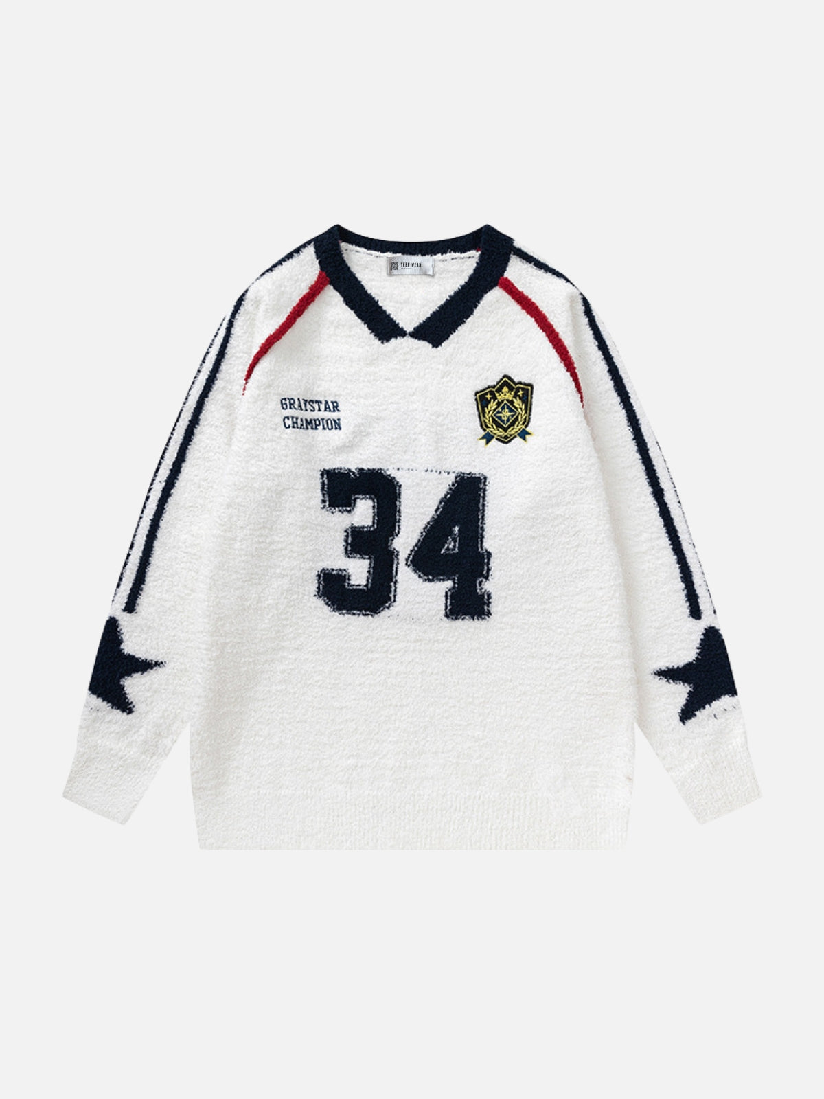 CHAMPION - Oversized Graphic Long Sleeve Sweater Jersey