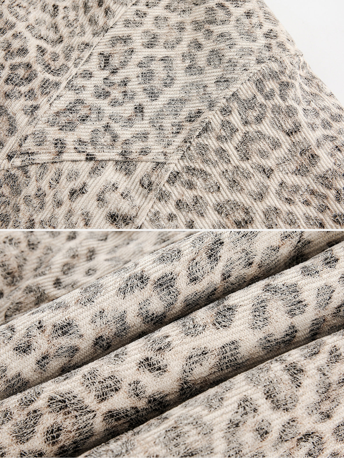 WILD VEIL - Oversized Leopard Print Jacket