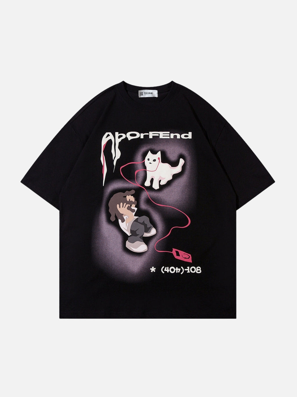 PHONECAT - Oversized Print T-shirt