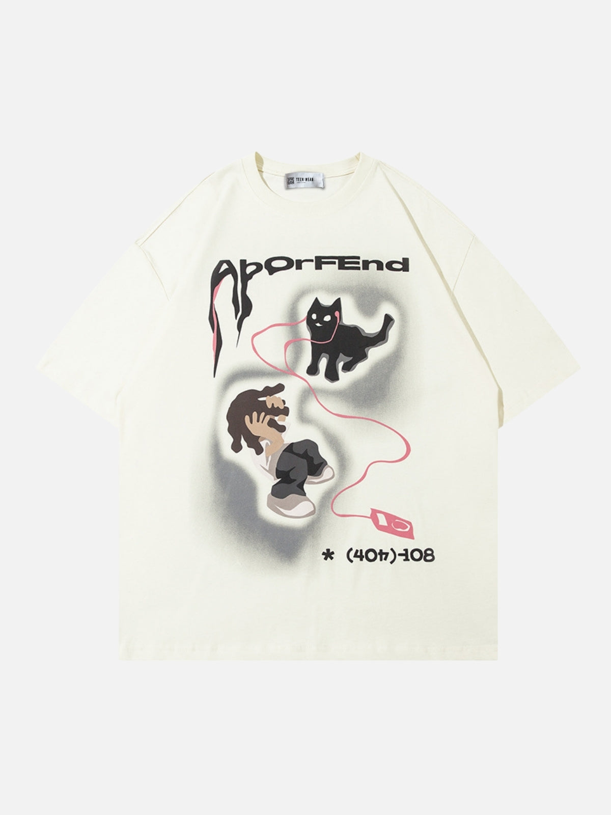 PHONECAT - Oversized Print T-shirt
