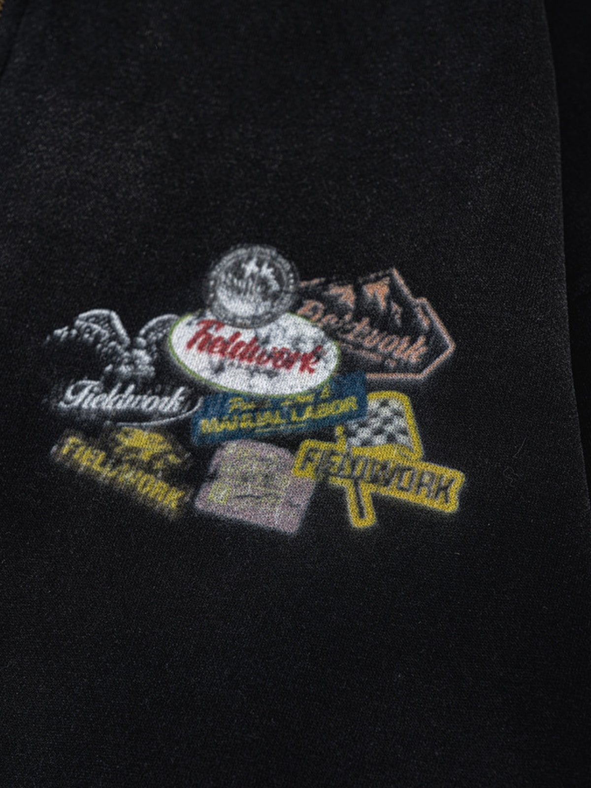 PATCHRACE - Oversized Graphic Zip Up Hoodie