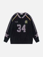 CHAMPION - Oversized Graphic Long Sleeve Sweater Jersey