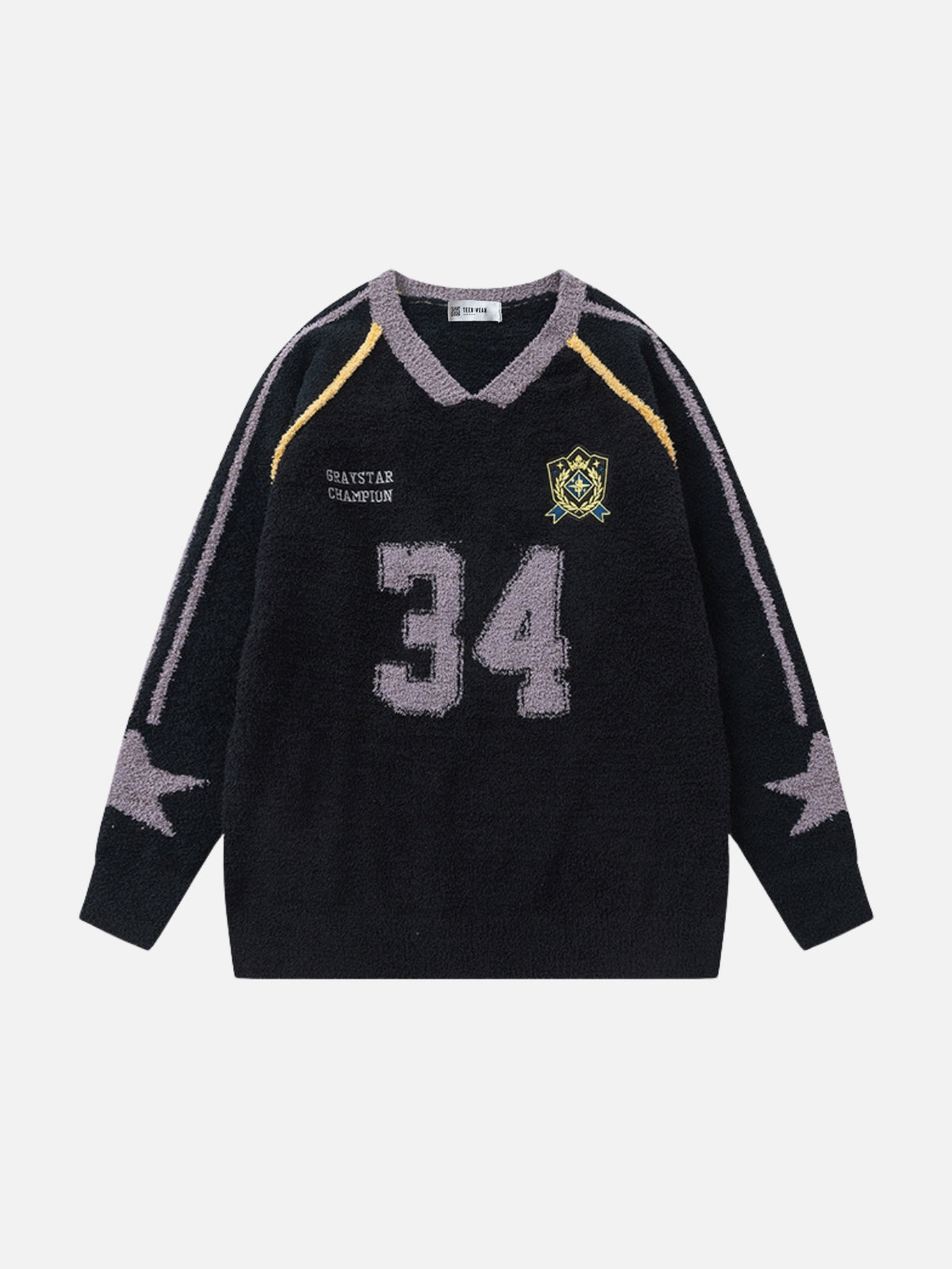CHAMPION - Oversized Graphic Long Sleeve Sweater Jersey