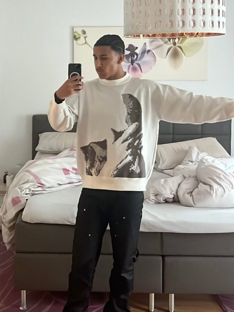 MyGarments - Verstecktes Gesicht Strickpullover Frank Ocean