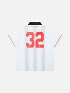 PUSH - Oversized Graphic Polo T-Shirt