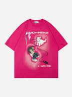 PHONECAT - Oversized Print T-shirt