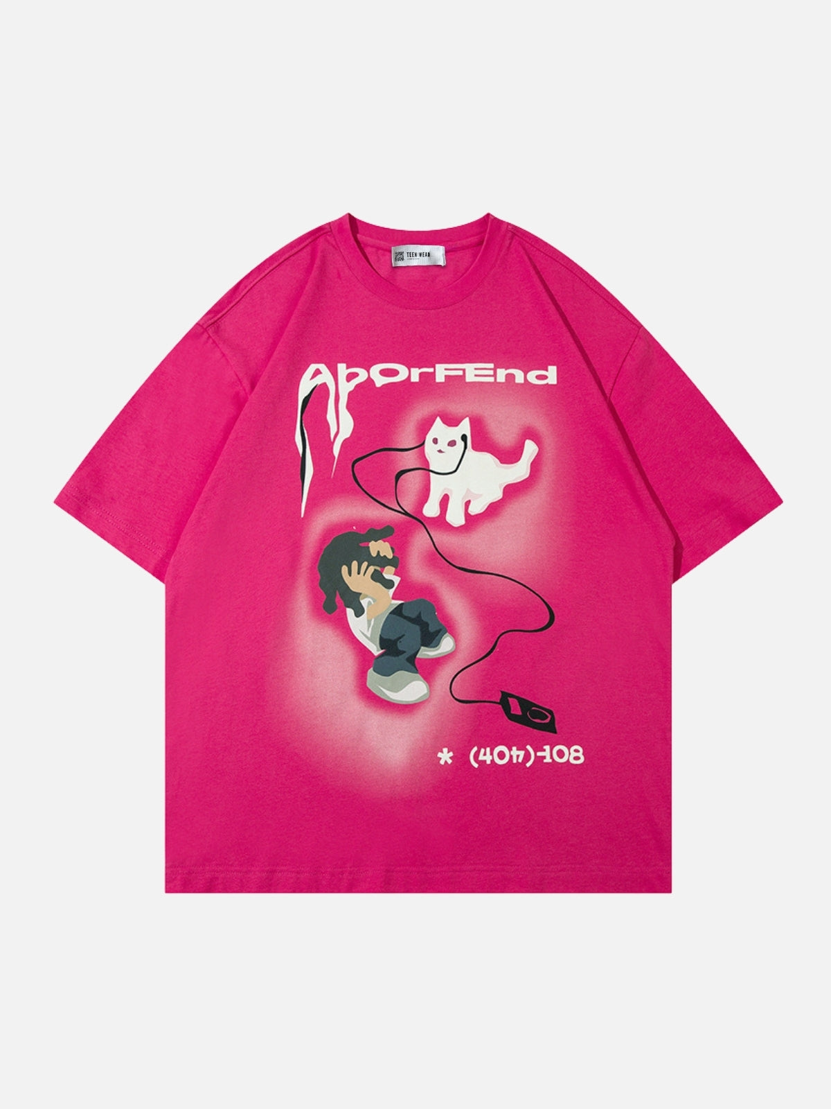PHONECAT - Oversized Print T-shirt