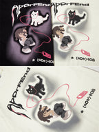 PHONECAT - Oversized Print T-shirt