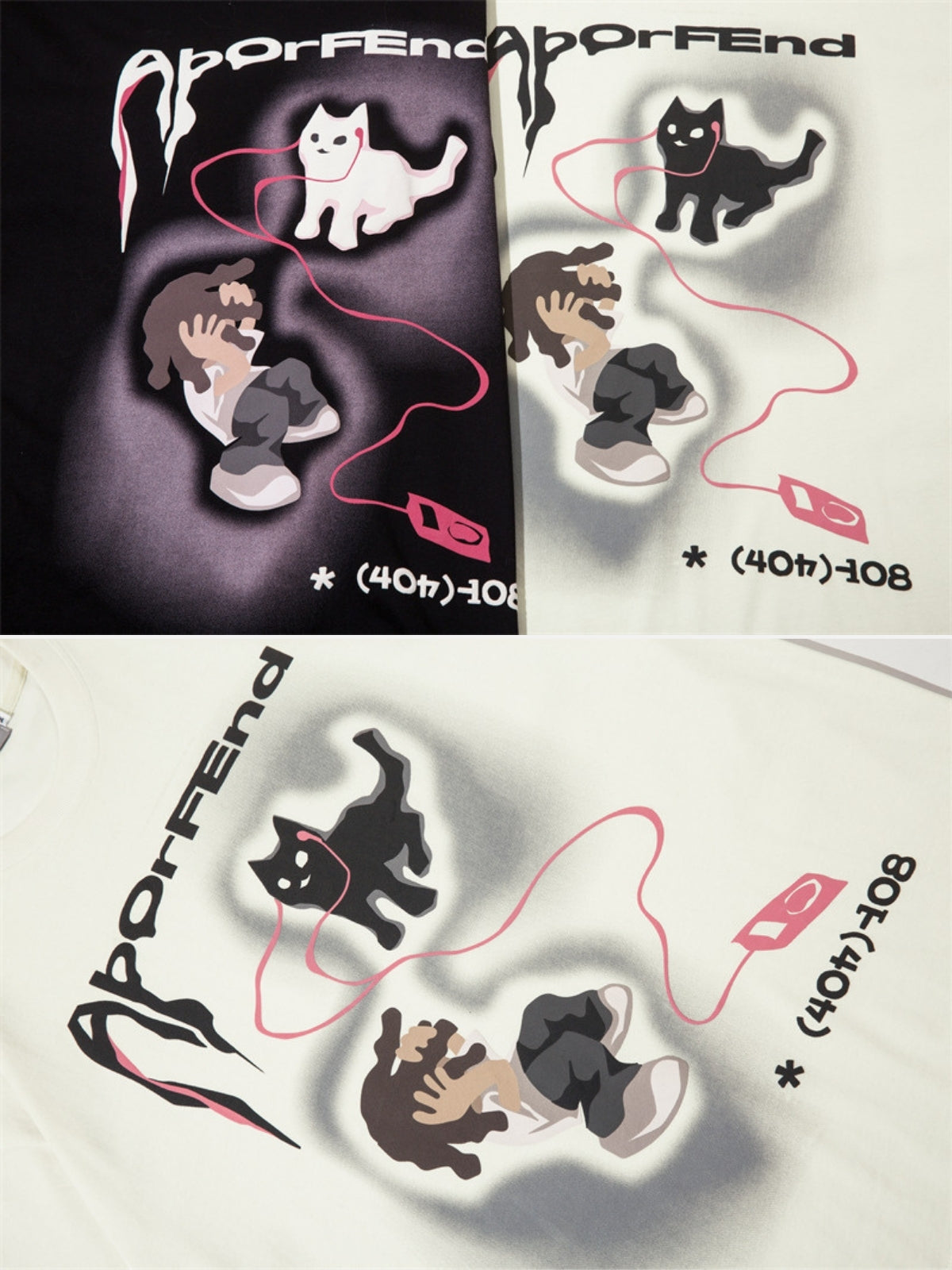 PHONECAT - Oversized Print T-shirt
