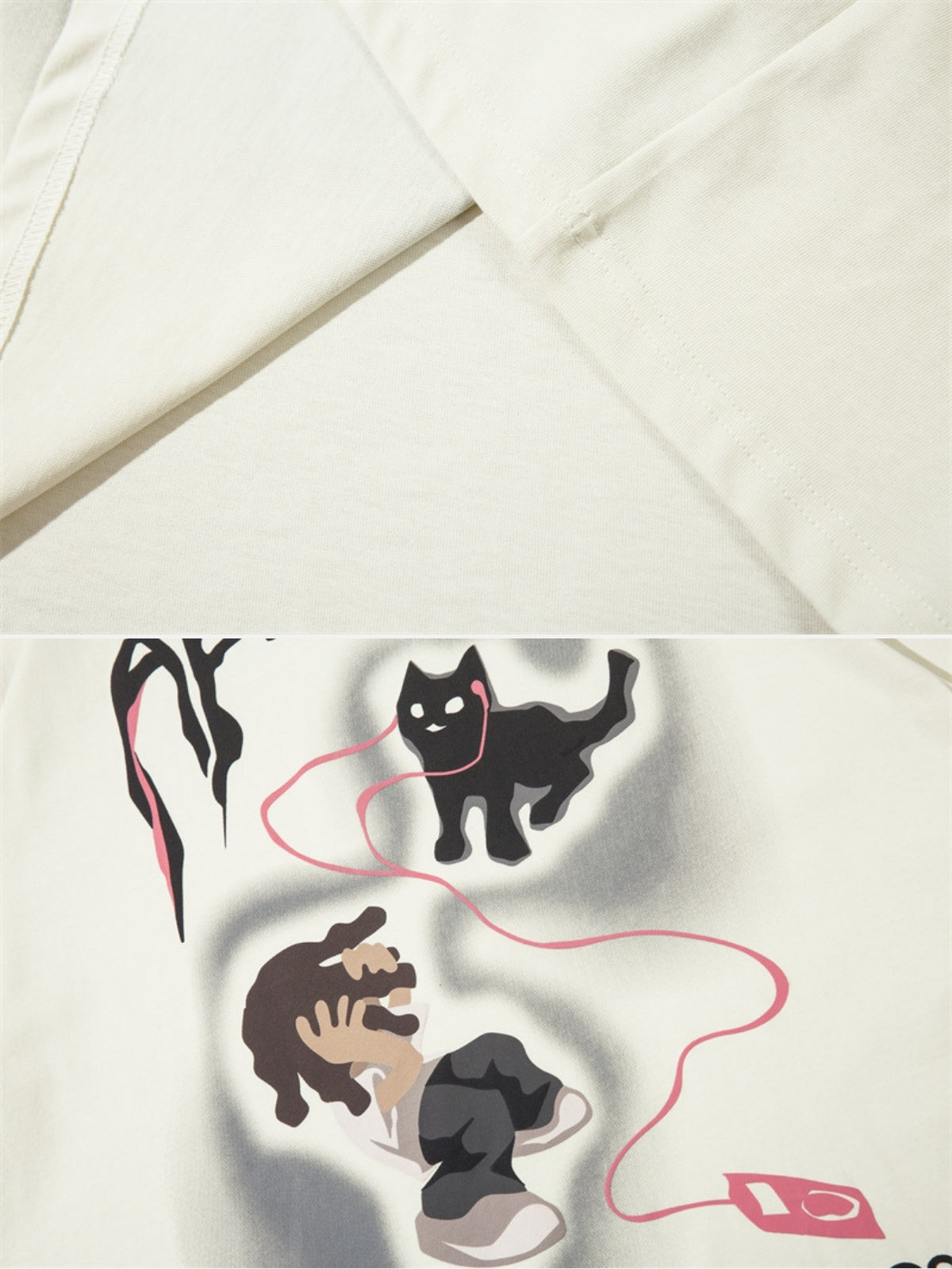 PHONECAT - Oversized Print T-shirt