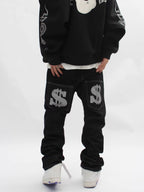 DOLLAR - Straight Graphic Jeans