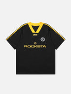 ROCKSTA - Oversized Print T-Shirt Jersey