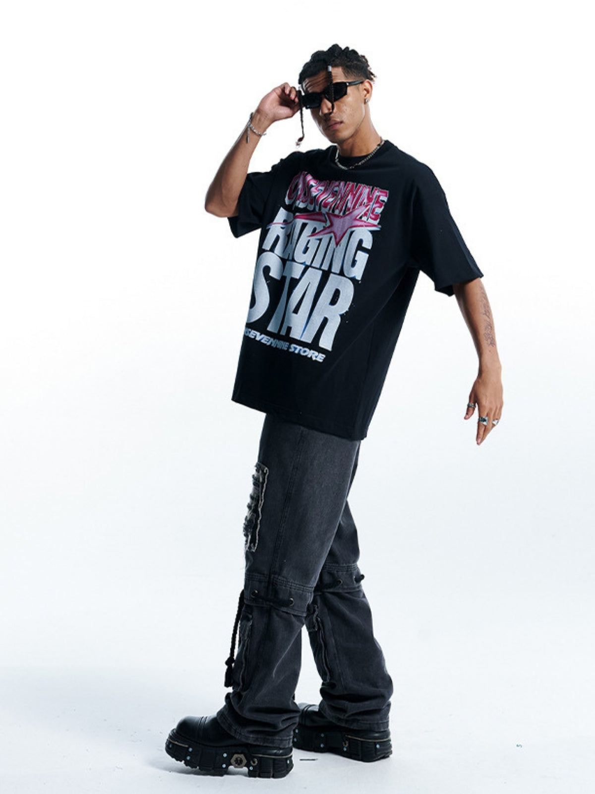 RAGING - Oversized Print T-Shirt