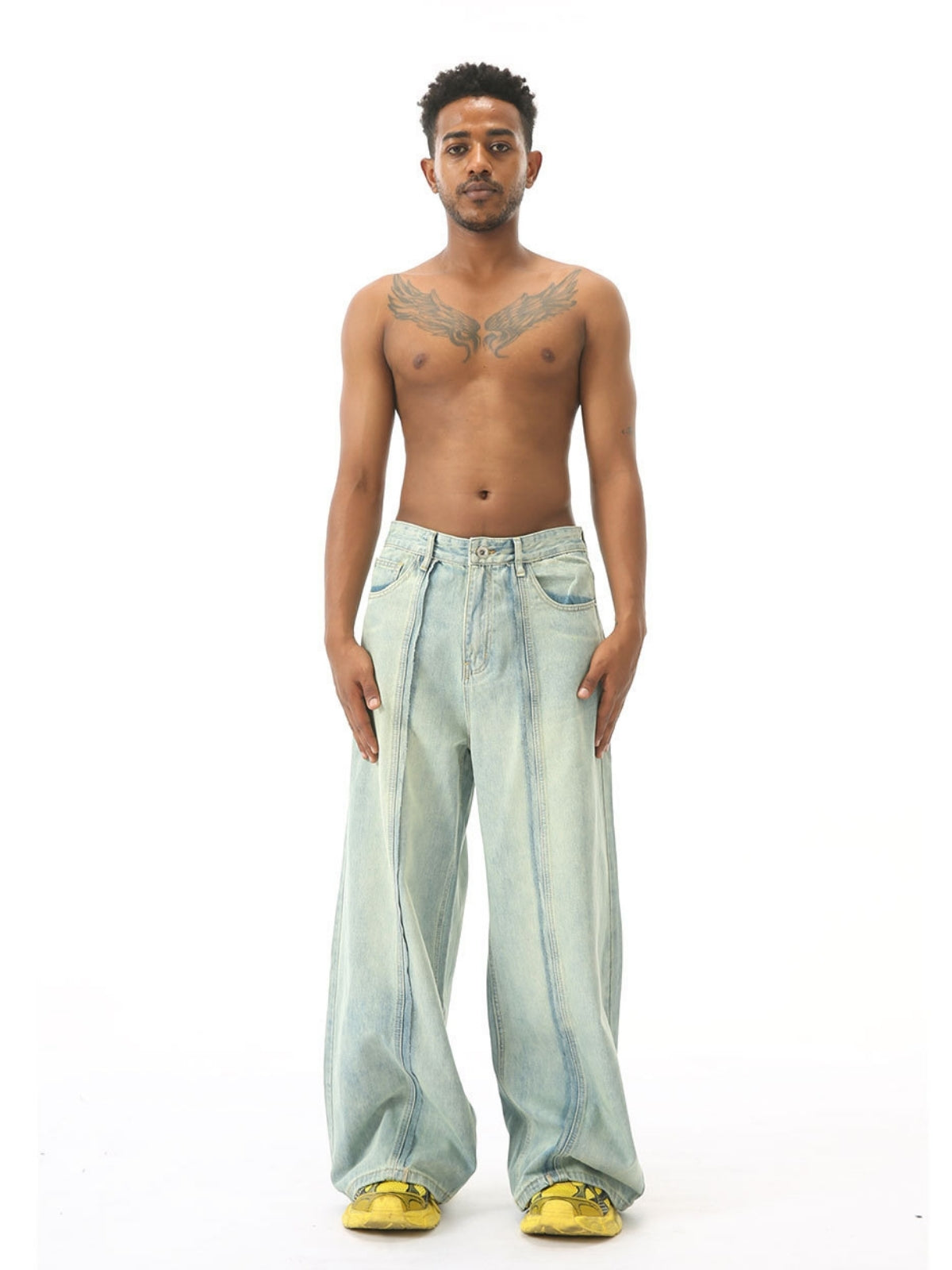 KENSENS - Baggy Basic Jeans