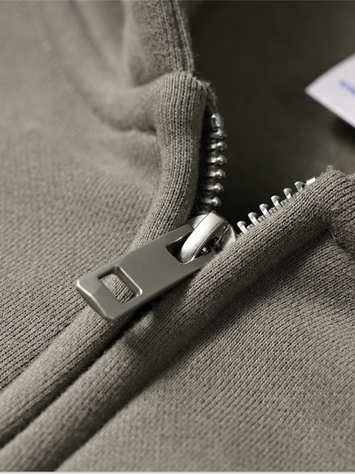 PUNISH - Cropped Basic Zip Up Hoodie