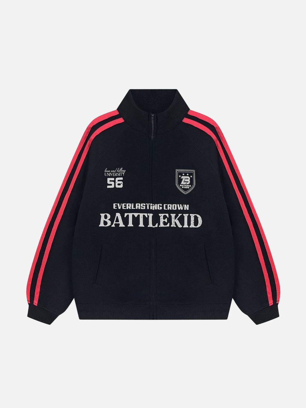 EVERLASTING - Oversized Print Polo Hoodie