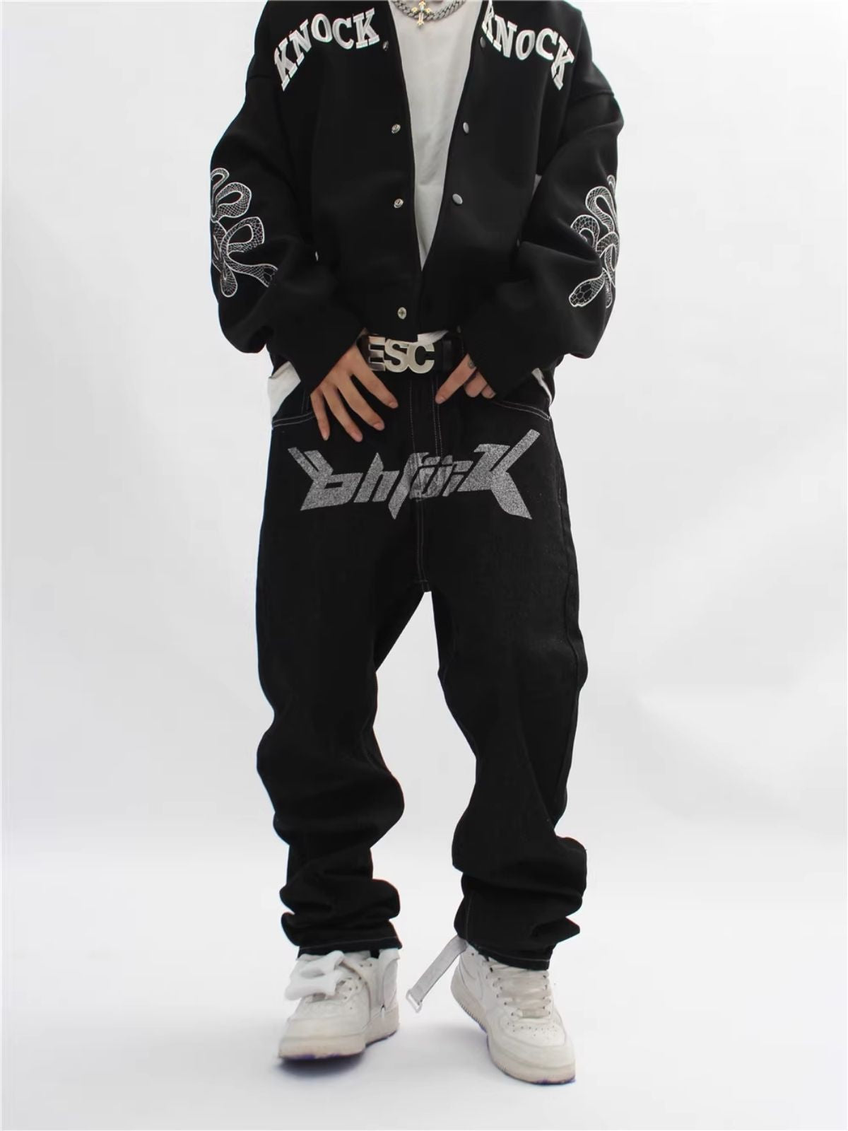 DOLLAR - Straight Graphic Jeans