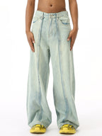 KENSENS - Baggy Basic Jeans