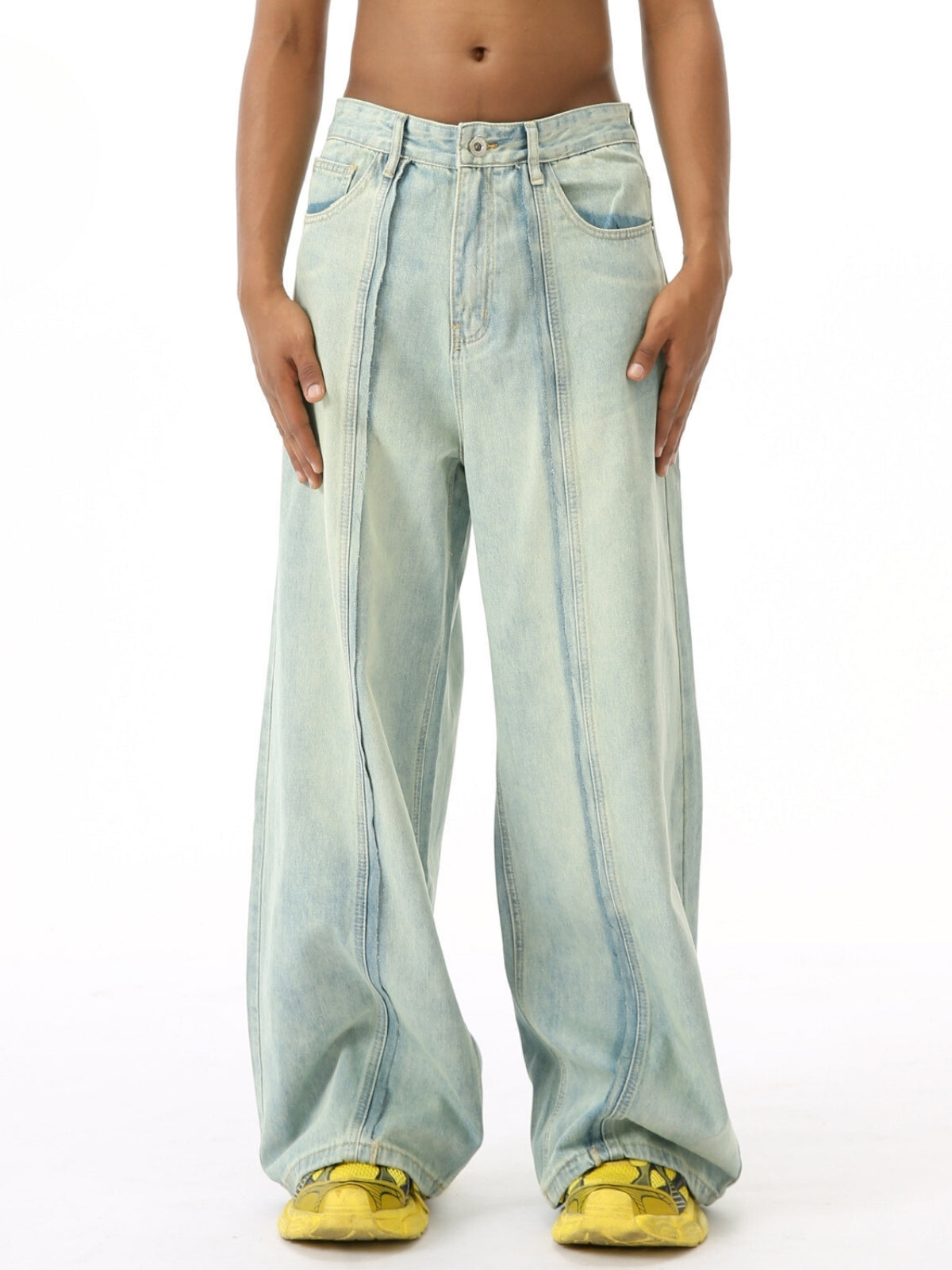 KENSENS - Baggy Basic Jeans