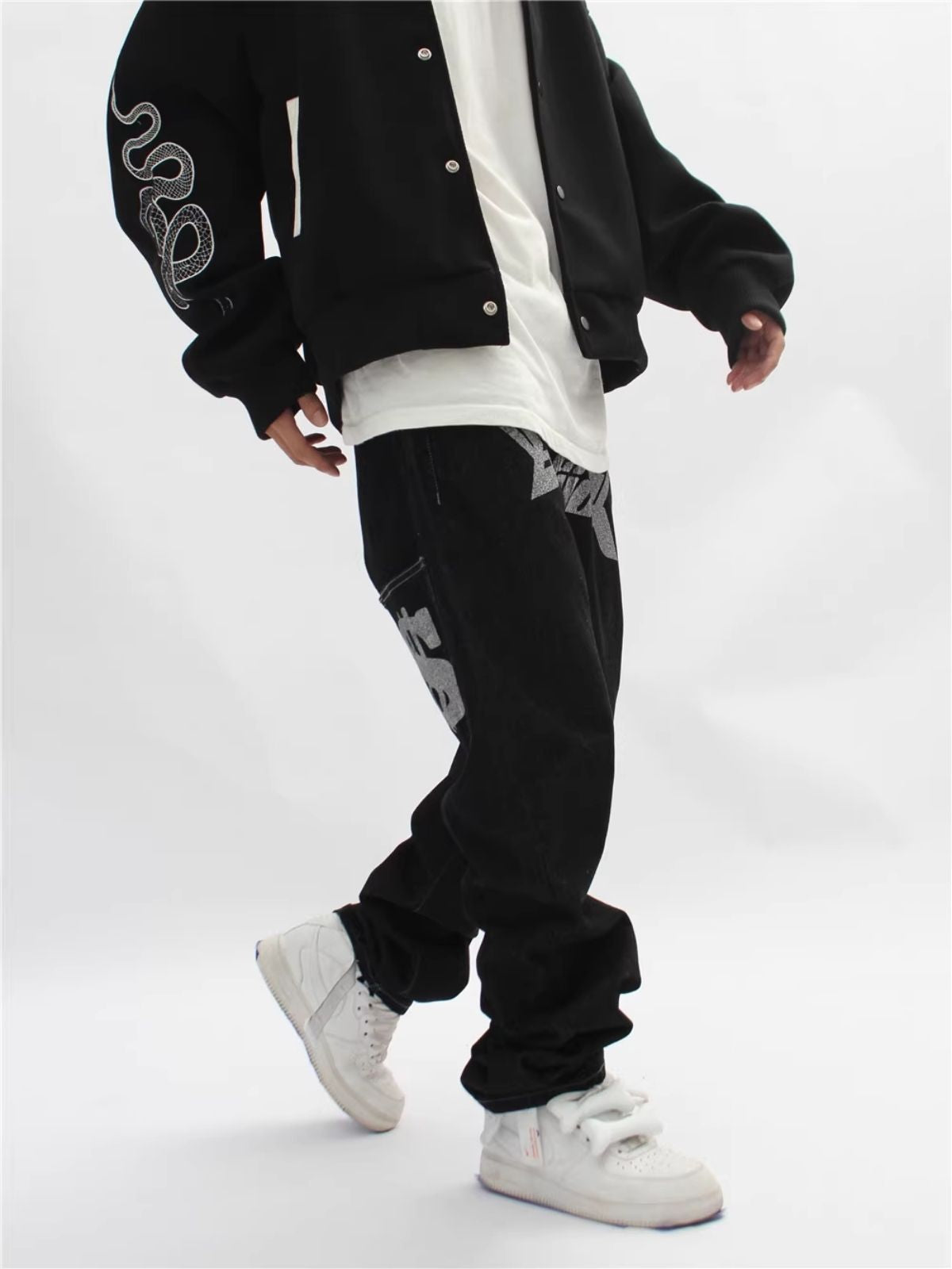 DOLLAR - Straight Graphic Jeans