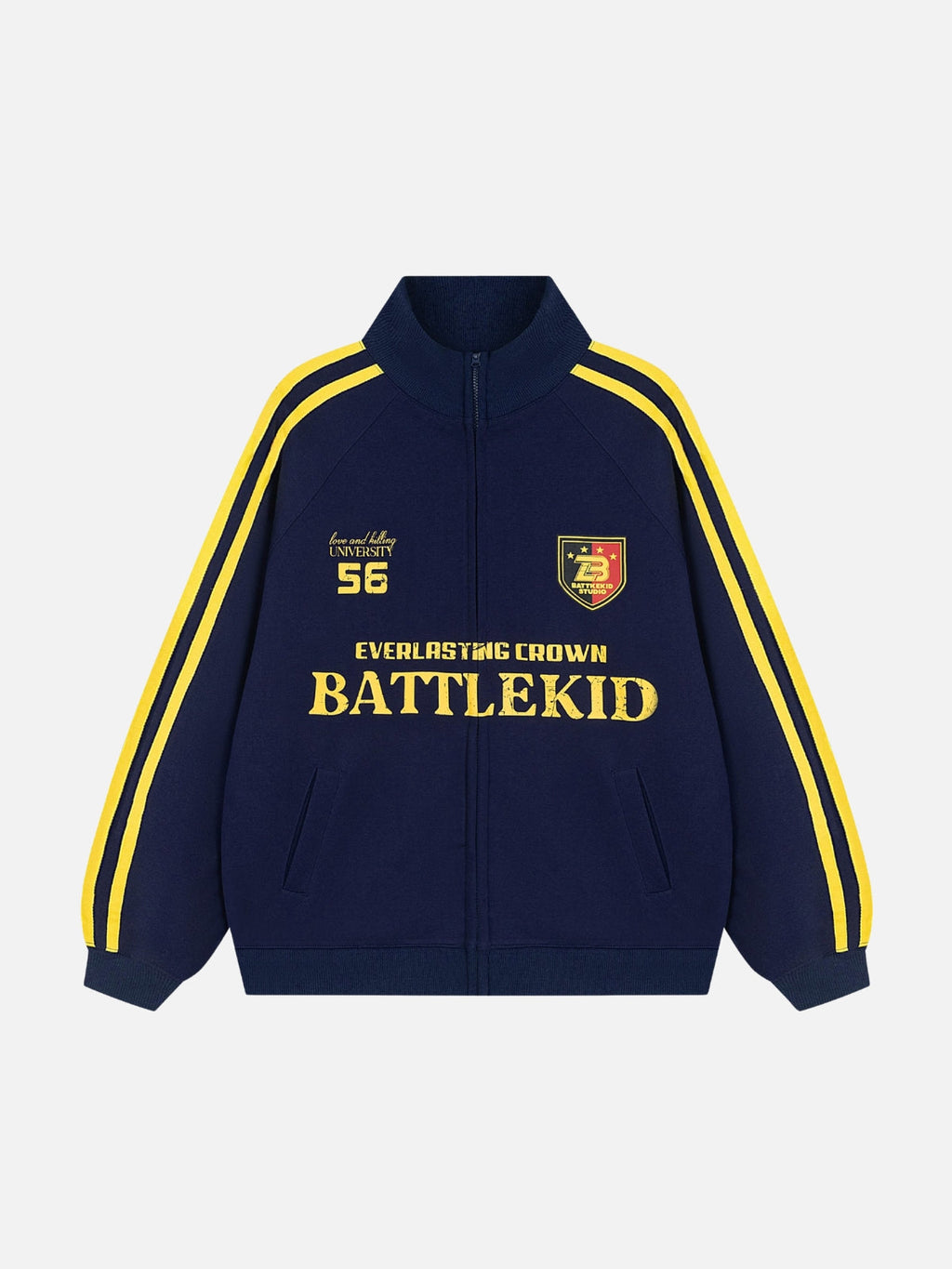 EVERLASTING - Oversized Print Polo Hoodie