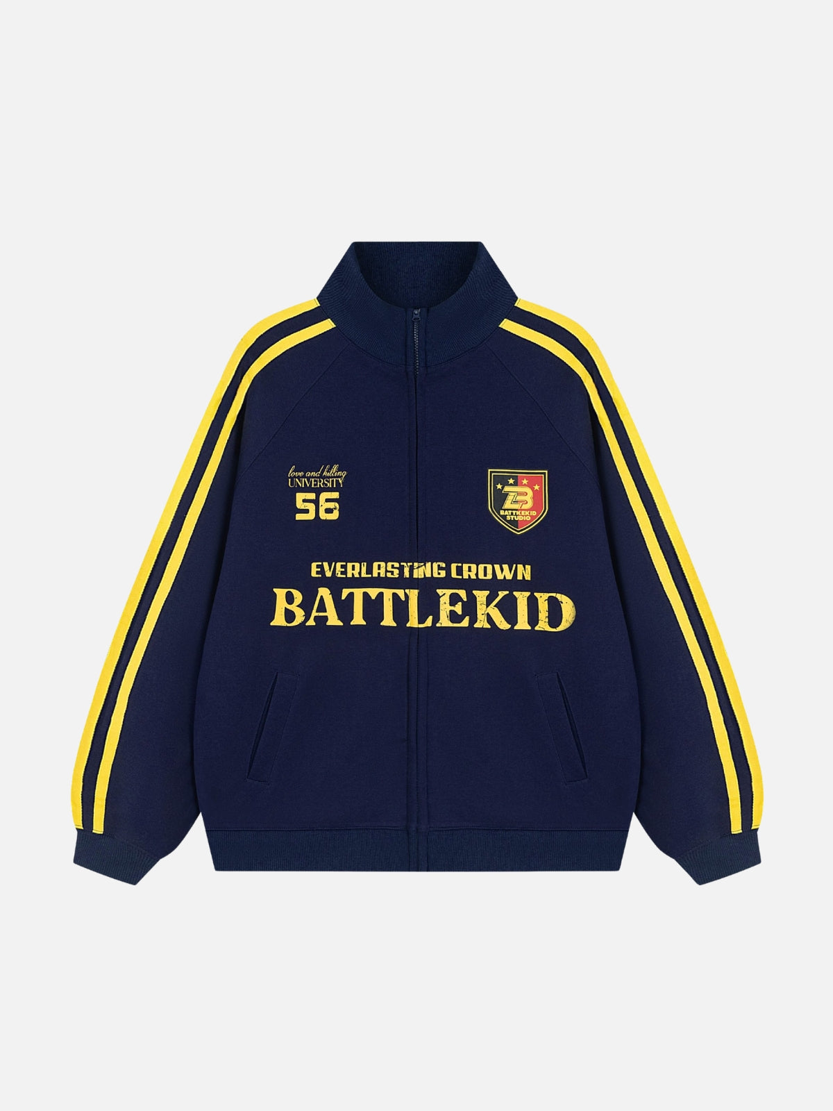 EVERLASTING - Oversized Print Polo Hoodie