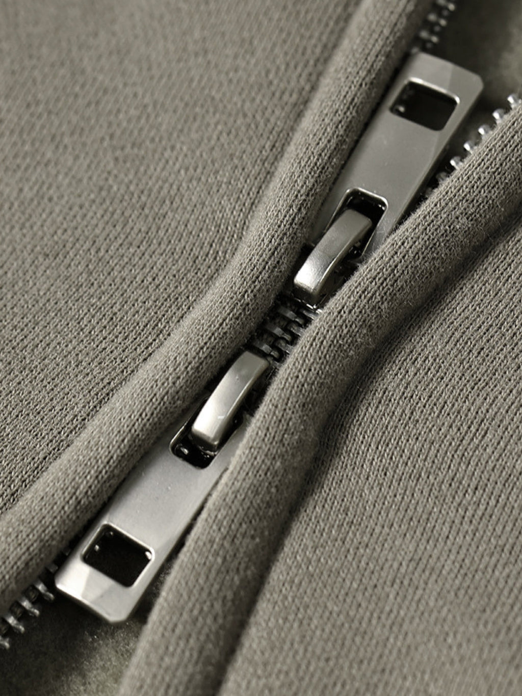 PUNISH - Cropped Basic Zip Up Hoodie