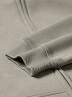 PUNISH - Cropped Basic Zip Up Hoodie