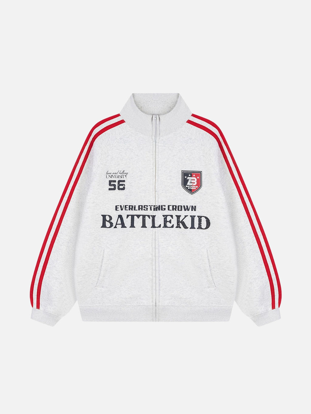 EVERLASTING - Oversized Print Polo Hoodie