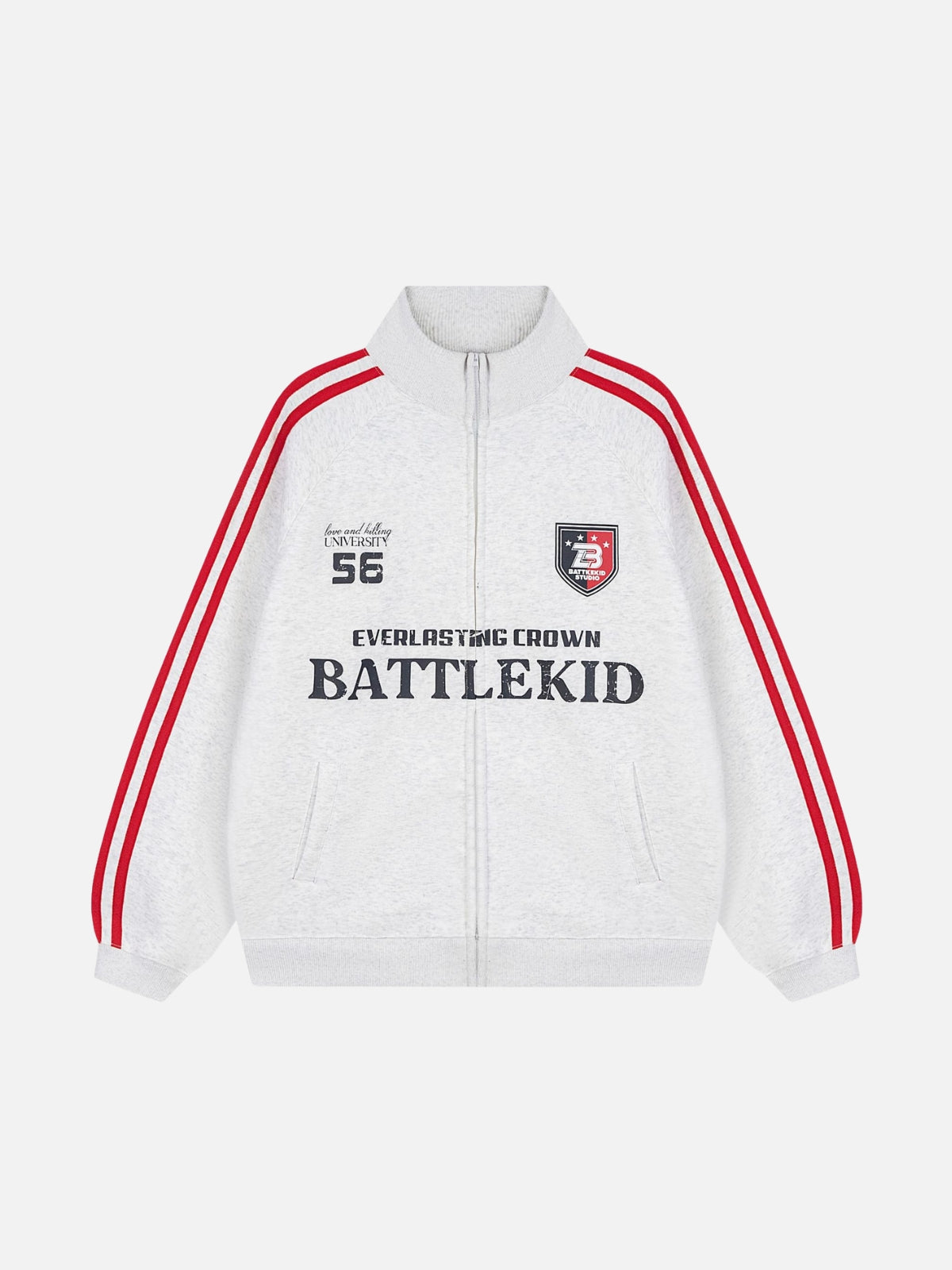 EVERLASTING - Oversized Print Polo Hoodie