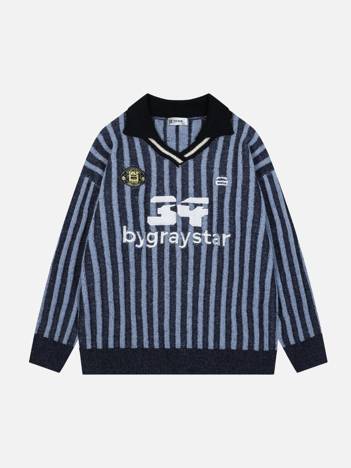 BYGRAYSTAR - Oversized Graphic Long Sleeve Sweater Jersey