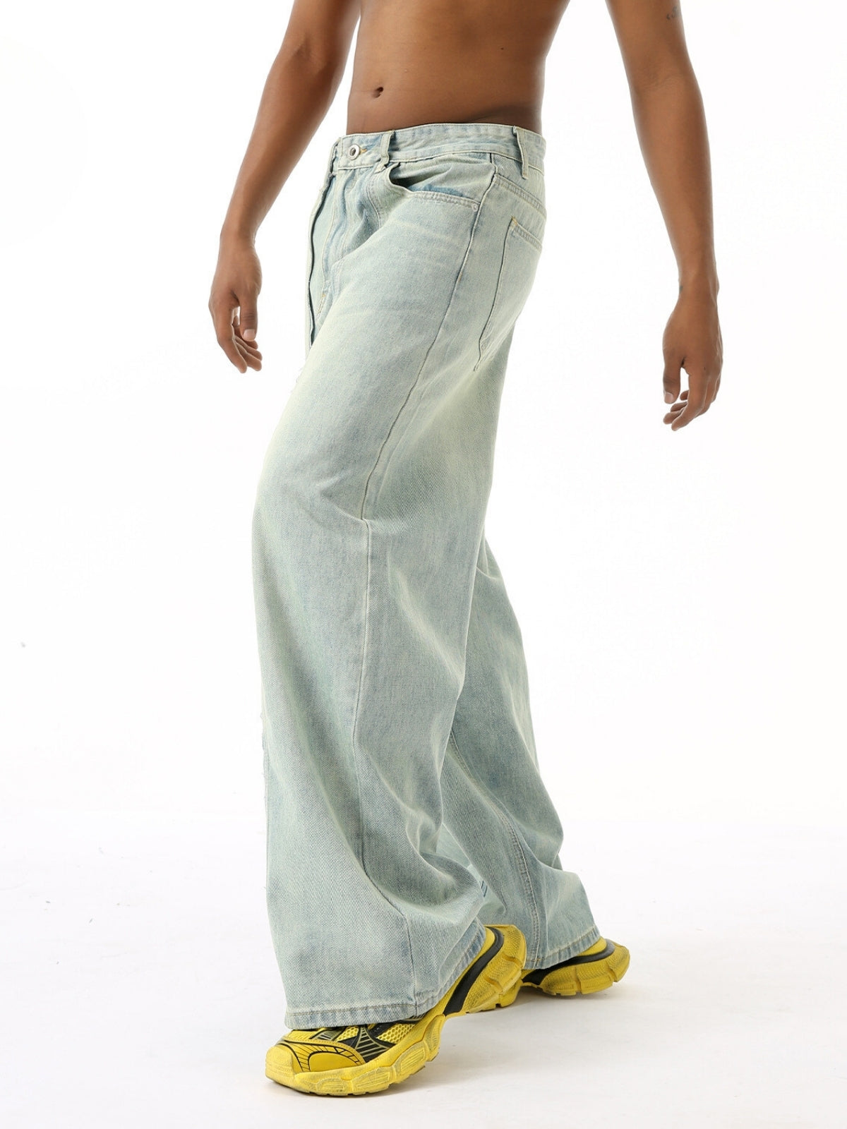 KENSENS - Baggy Basic Jeans