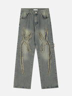 TORNIES - Regular Torn Graphic Jeans
