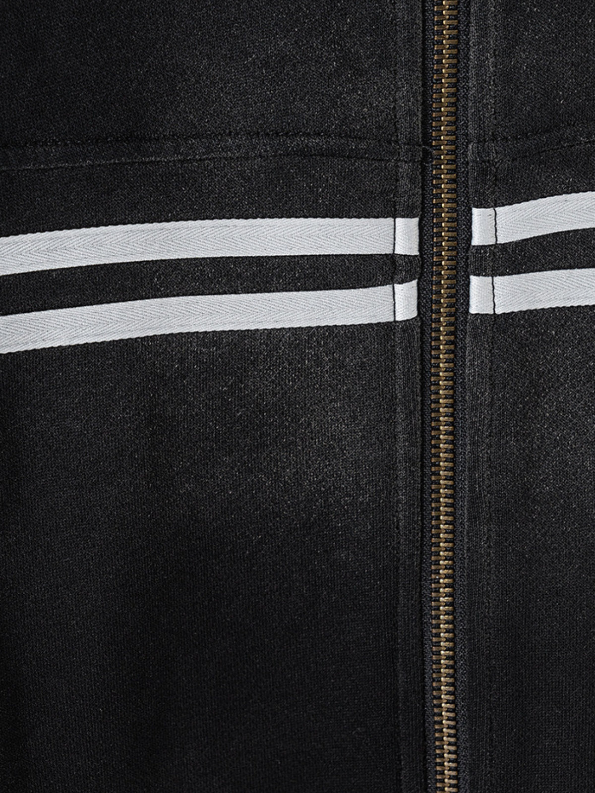 STRIPEEZ - Oversized Embroidered Zip Up Hoodie