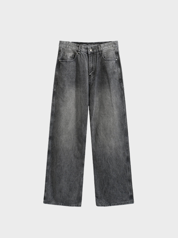 MyGarments - Baggy Denim Jeans - Schwarz/Grau