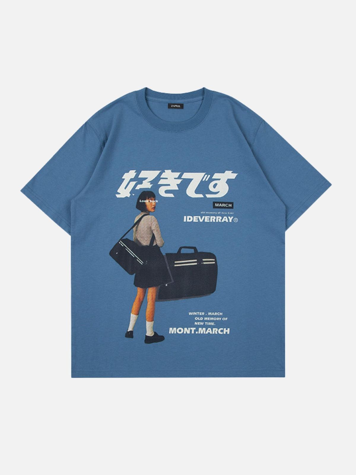 LOOK BACK - Oversized Print T-Shirt