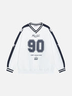 RECORDION - Oversized Print Long Sleeve Jersey