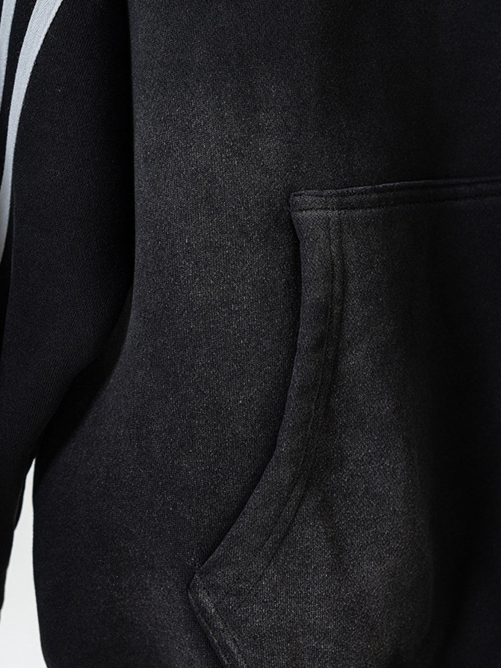 STRIPEEZ - Oversized Embroidered Zip Up Hoodie