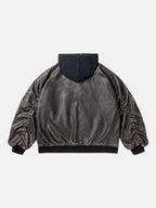 VINTAGED - Leather Basic Oversized Jacket