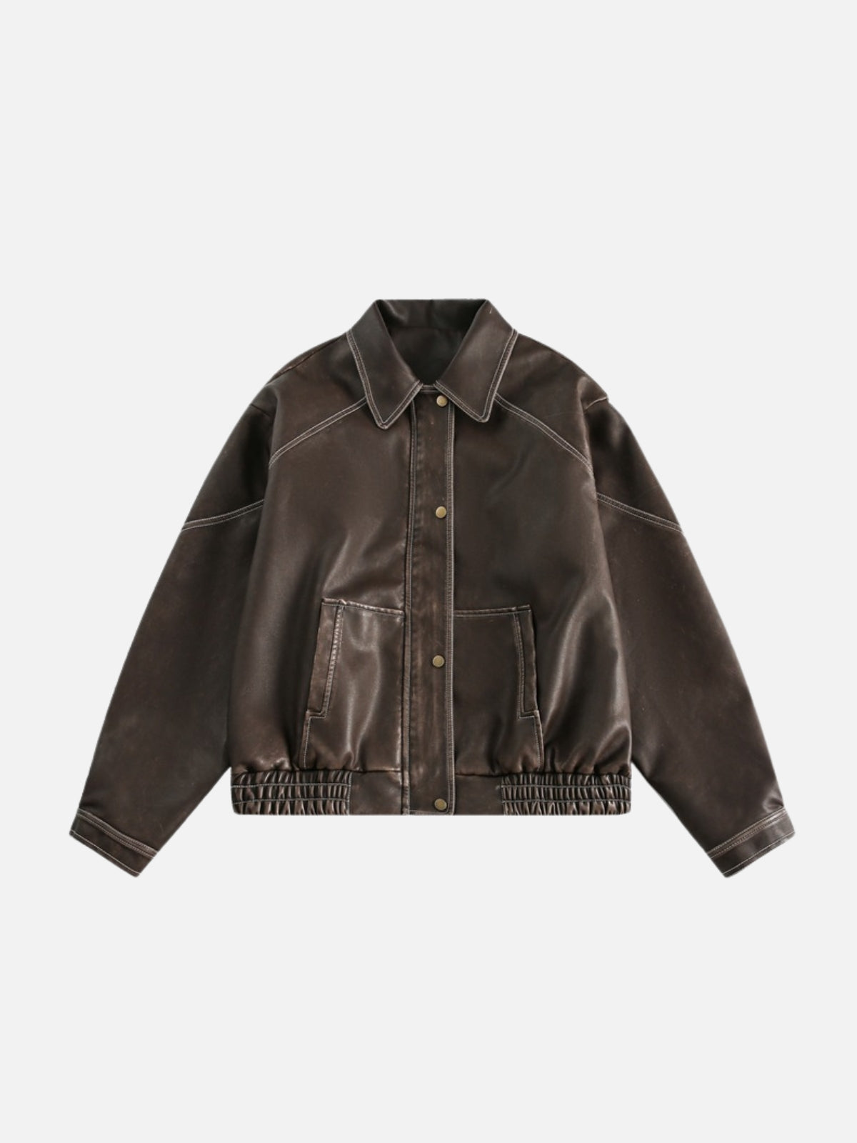 GLACIO - Leather Basic Jacket