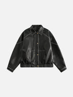 GLACIO - Leather Basic Jacket