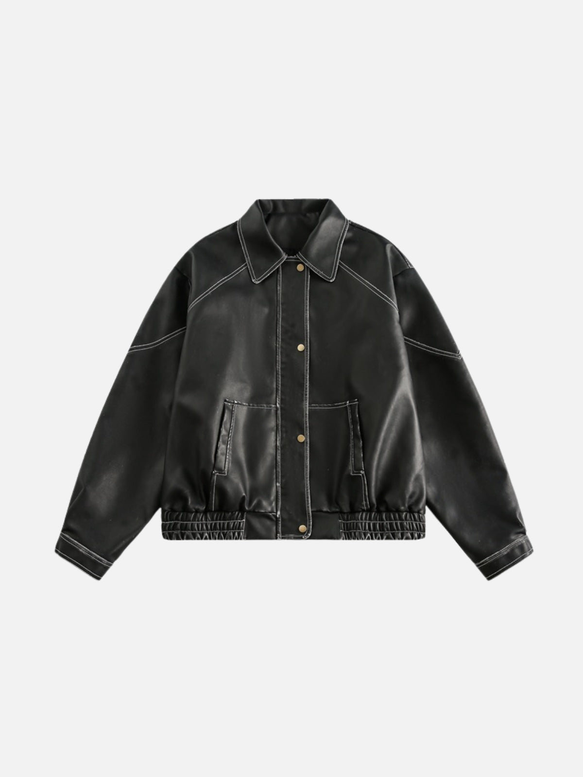 GLACIO - Leather Basic Jacket