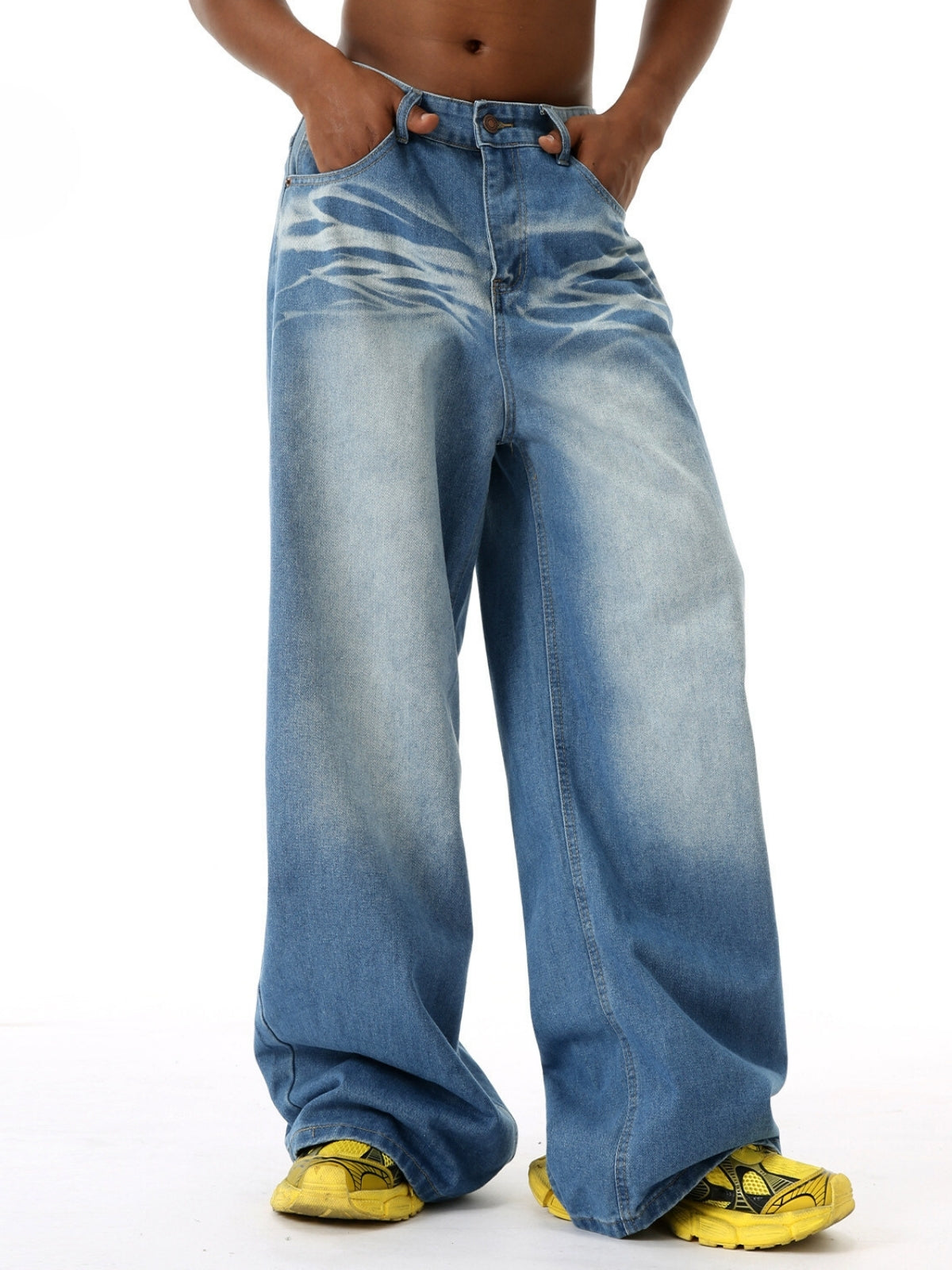 CUSTODY - Baggy Basic Jeans