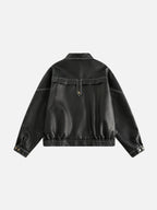 GLACIO - Leather Basic Jacket