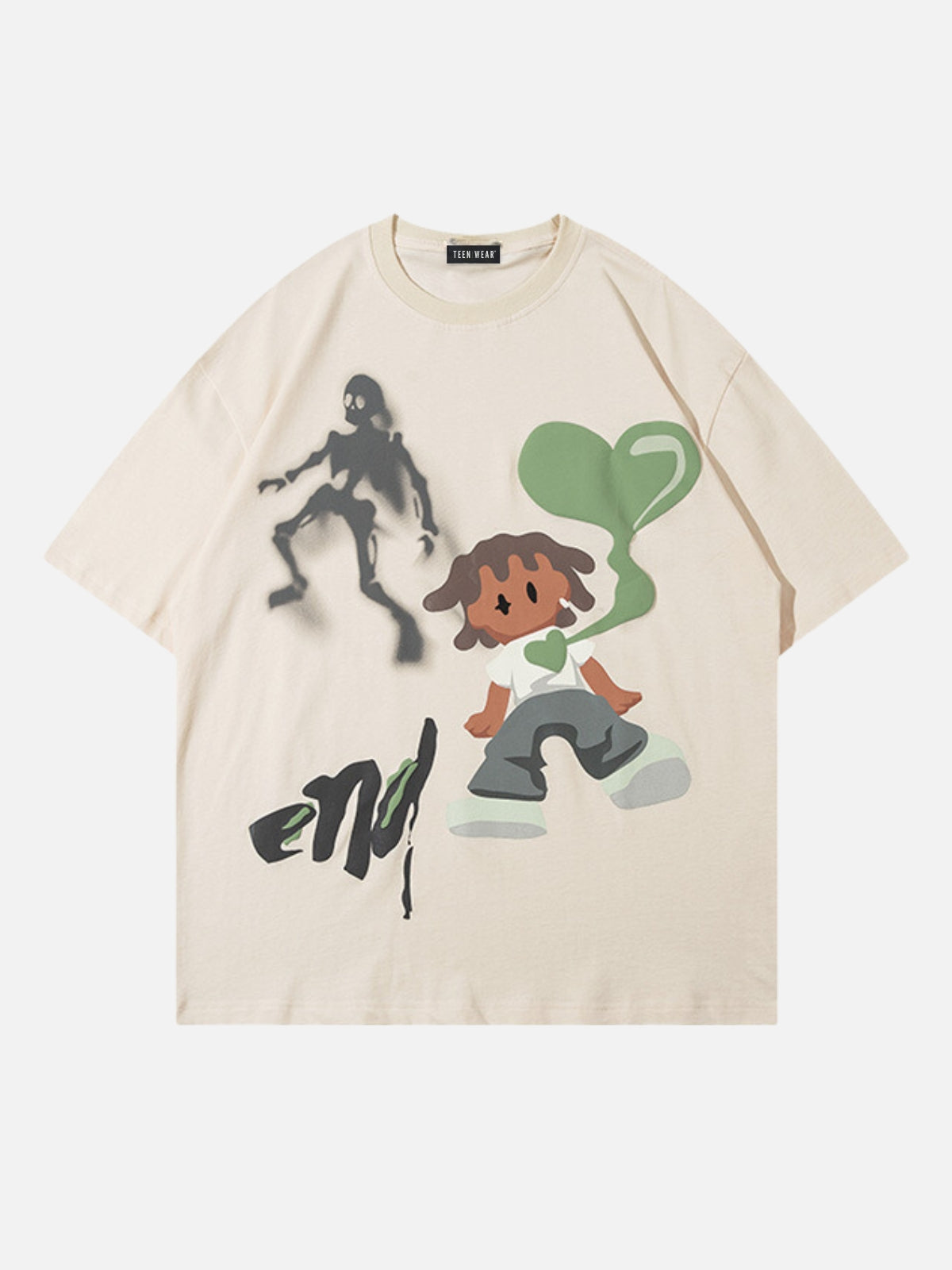 SKELLYBOY - Oversized Print T-Shirt