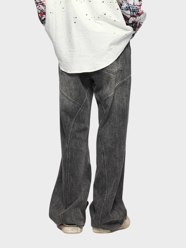 MyGarments - Baggy Denim Jeans - Schwarz/Grau