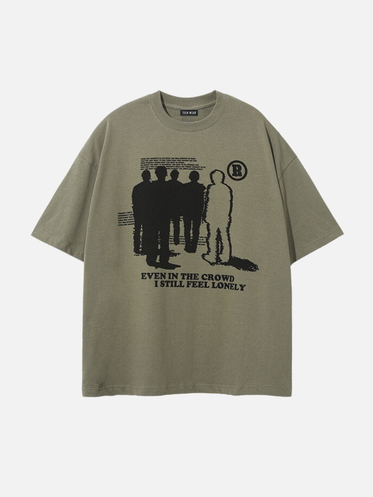 CROWD - Oversized Print T-Shirt