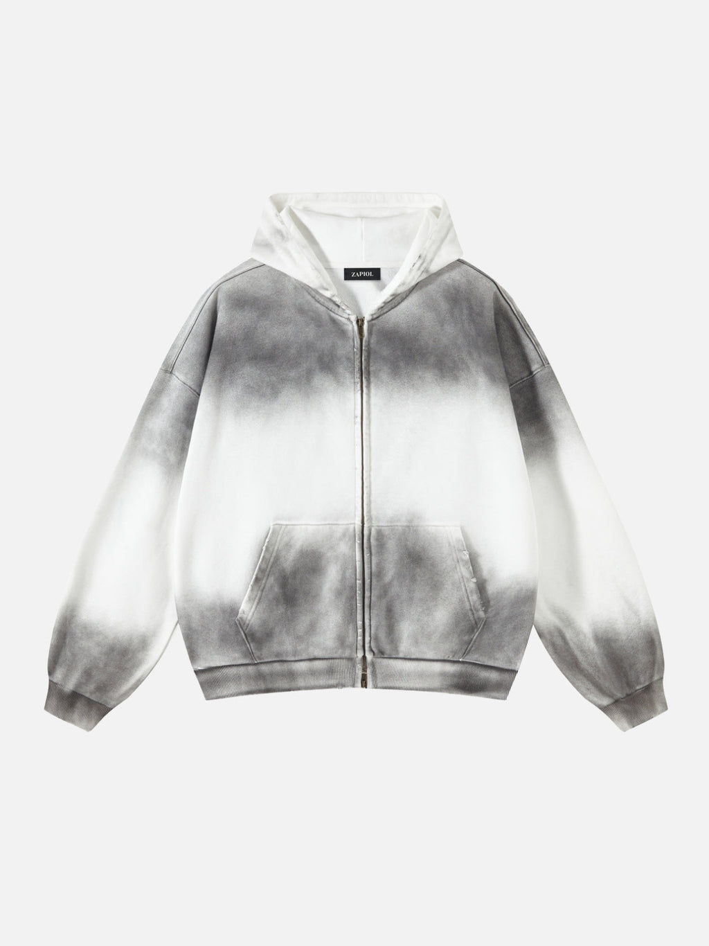 DYED - Cropped Premium Zip Up Hoodie